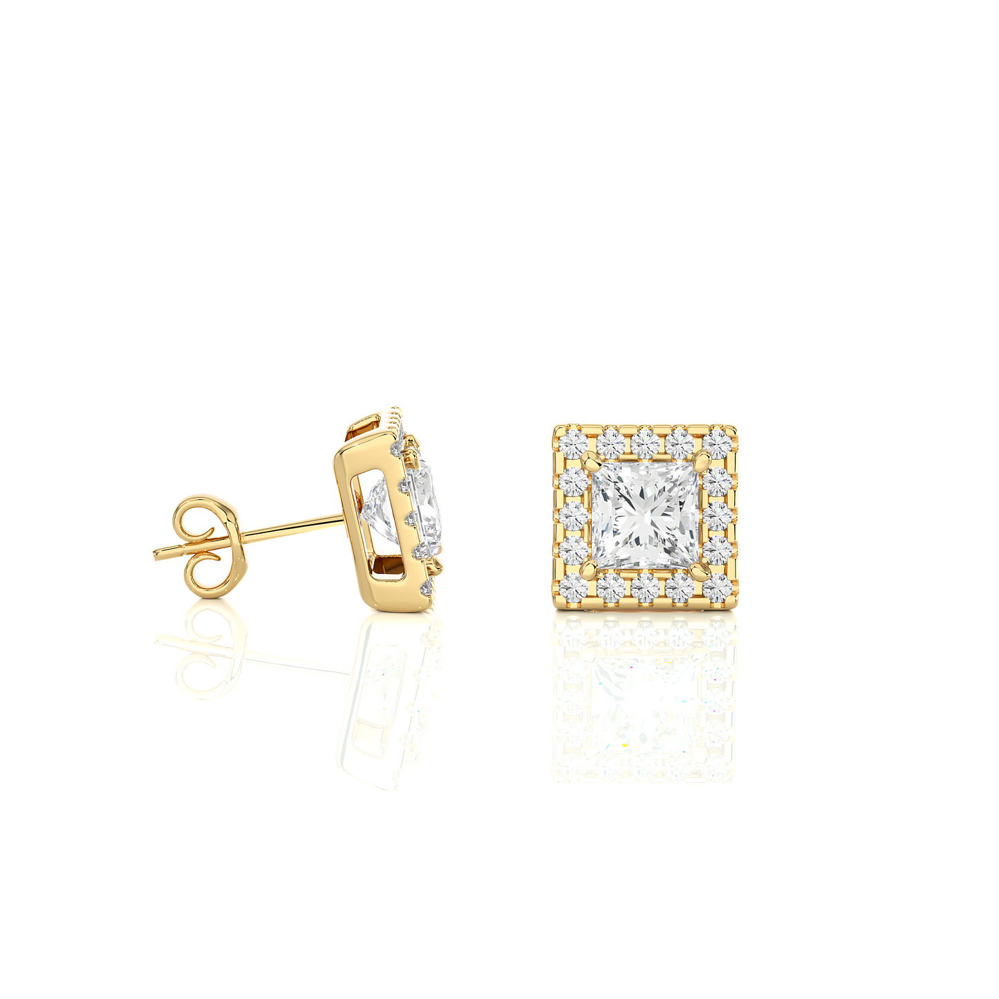 breeze princess diamond earrings