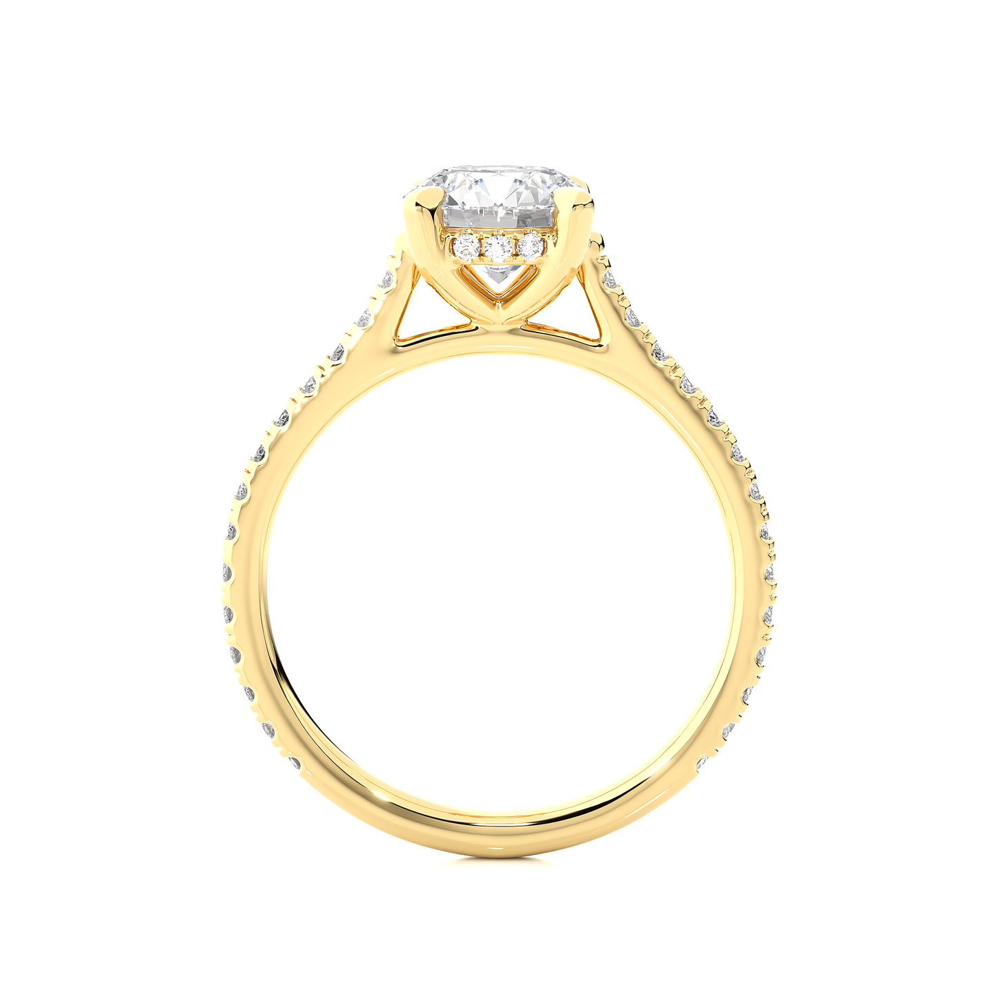 horizon round diamond ring