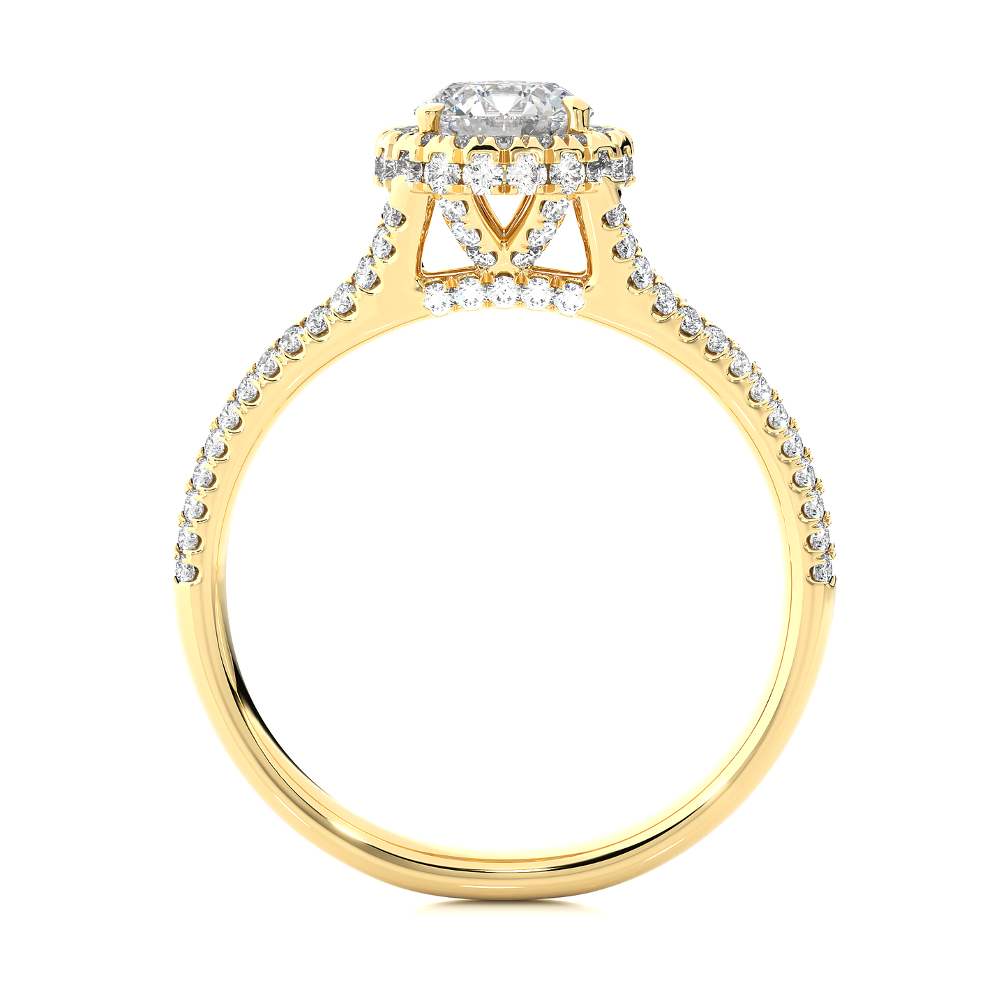 monarch round diamond ring