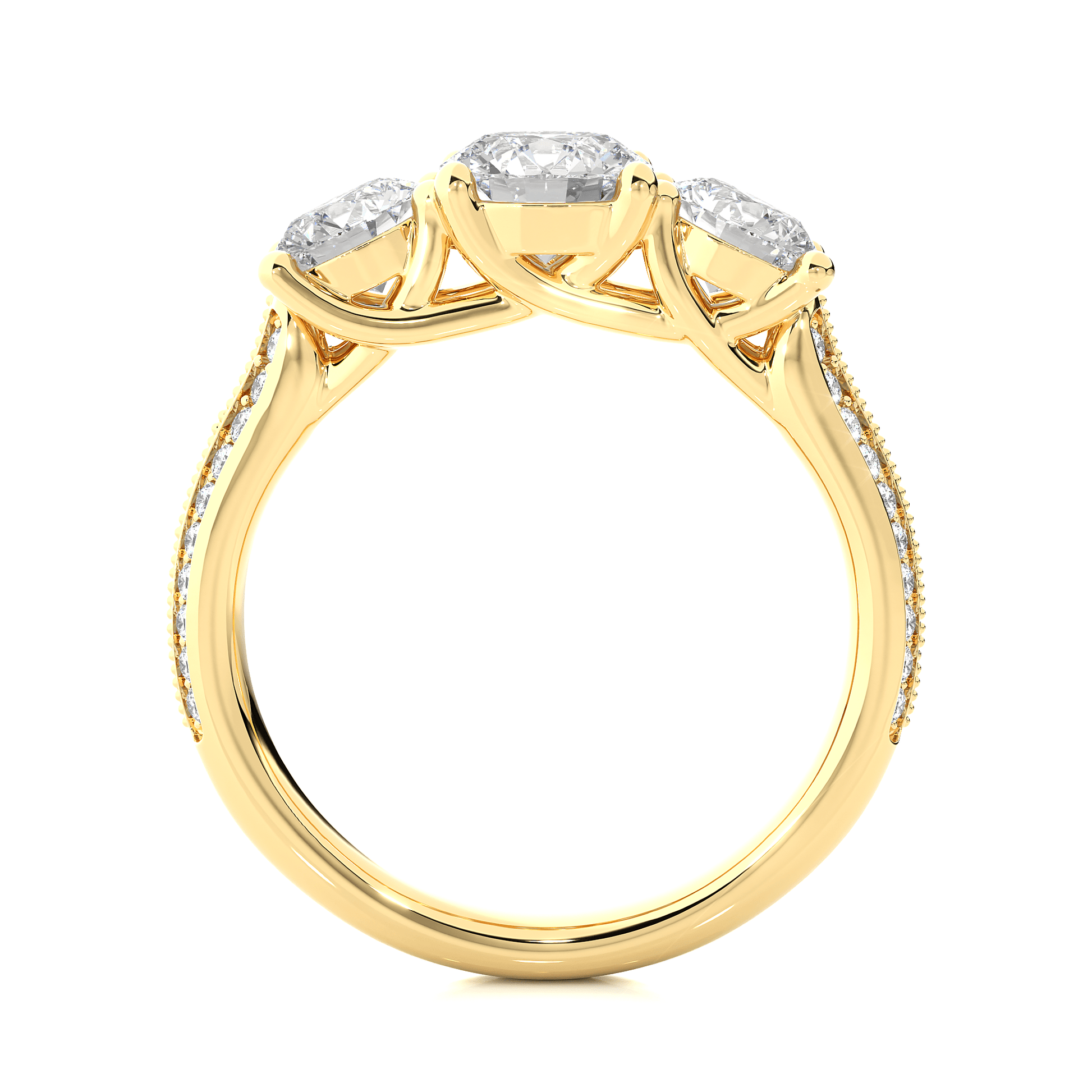 Crown Round Diamond Ring - Espira Fine Gems