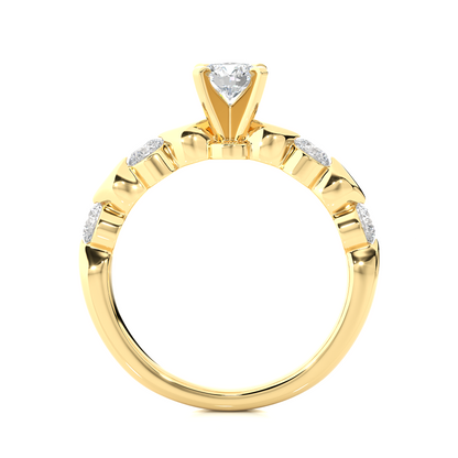 Oceana Round Diamond Ring - Espira Fine Gems