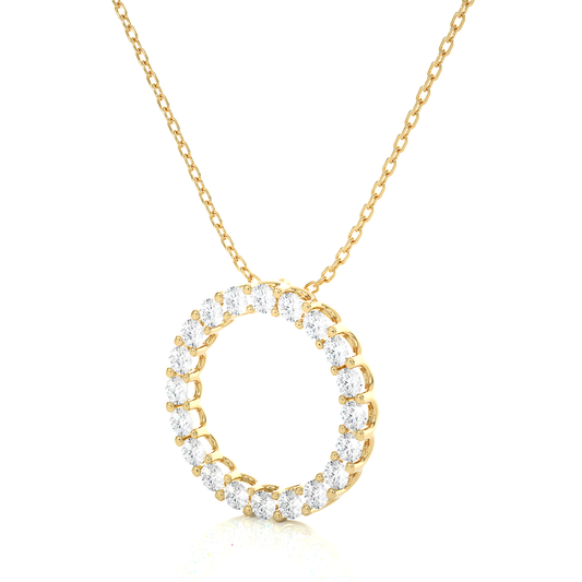 Eternal Round Diamond Pendant - Espira Gems