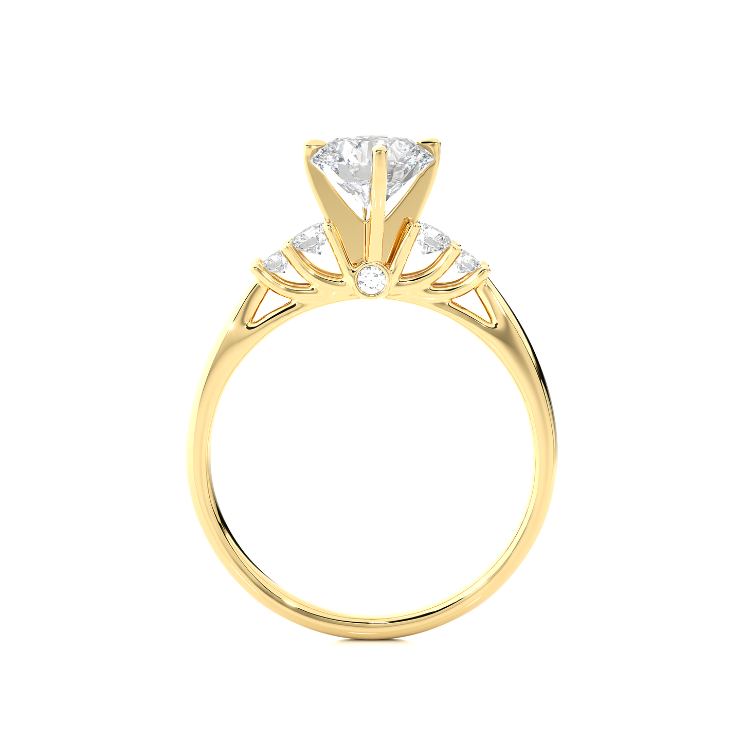 queen round diamond ring - espira fine gems