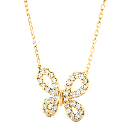 Eternal Butterfly Diamond Pendant - Espira Gems