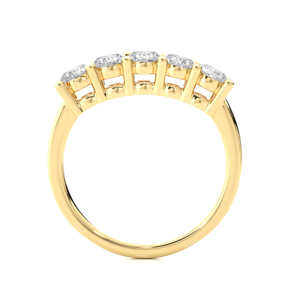 Lustre Five-Stone Diamond Ring - Espira Gems