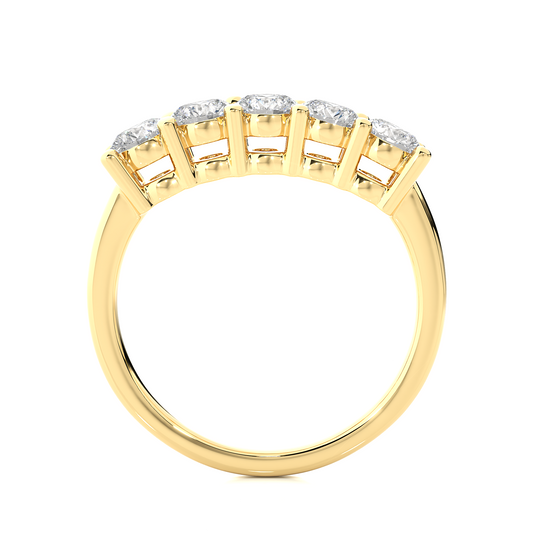 Lustre Five-Stone Diamond Ring - Espira Gems