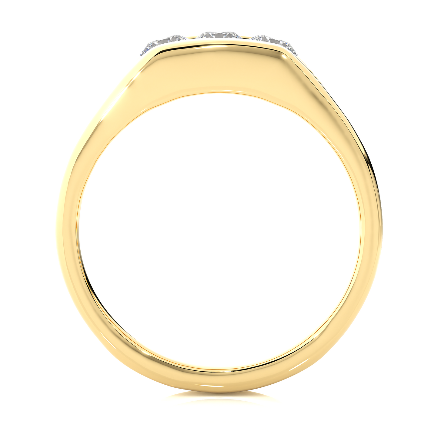 roman round diamond ring