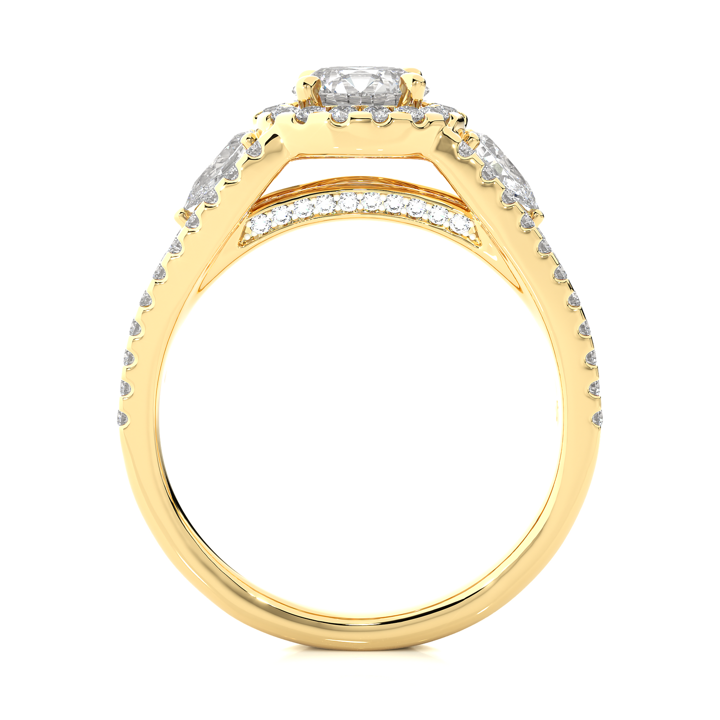 nimbus round diamond ring
