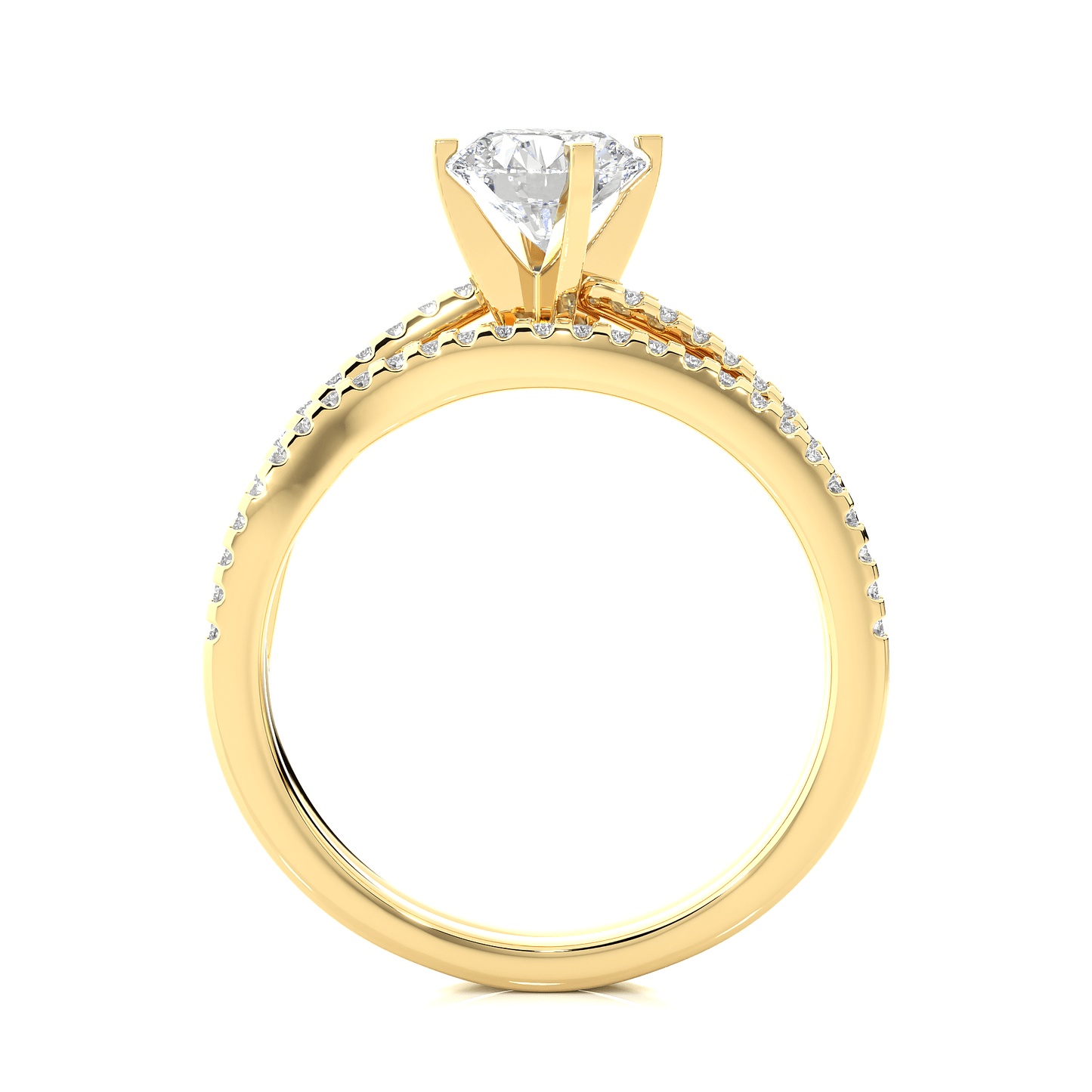 goddess round diamond ring - espira fine gems