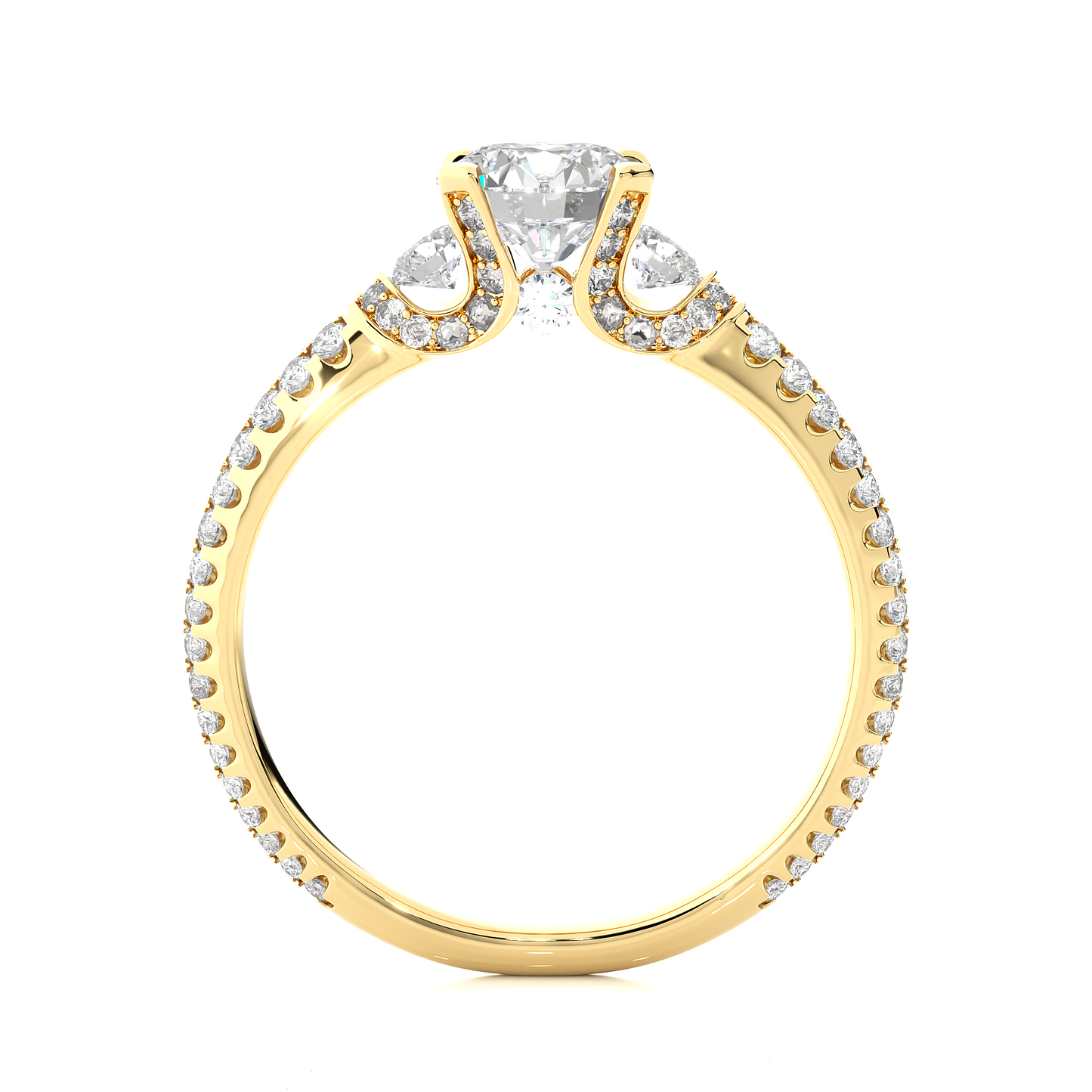mistara round diamond ring - espira gems