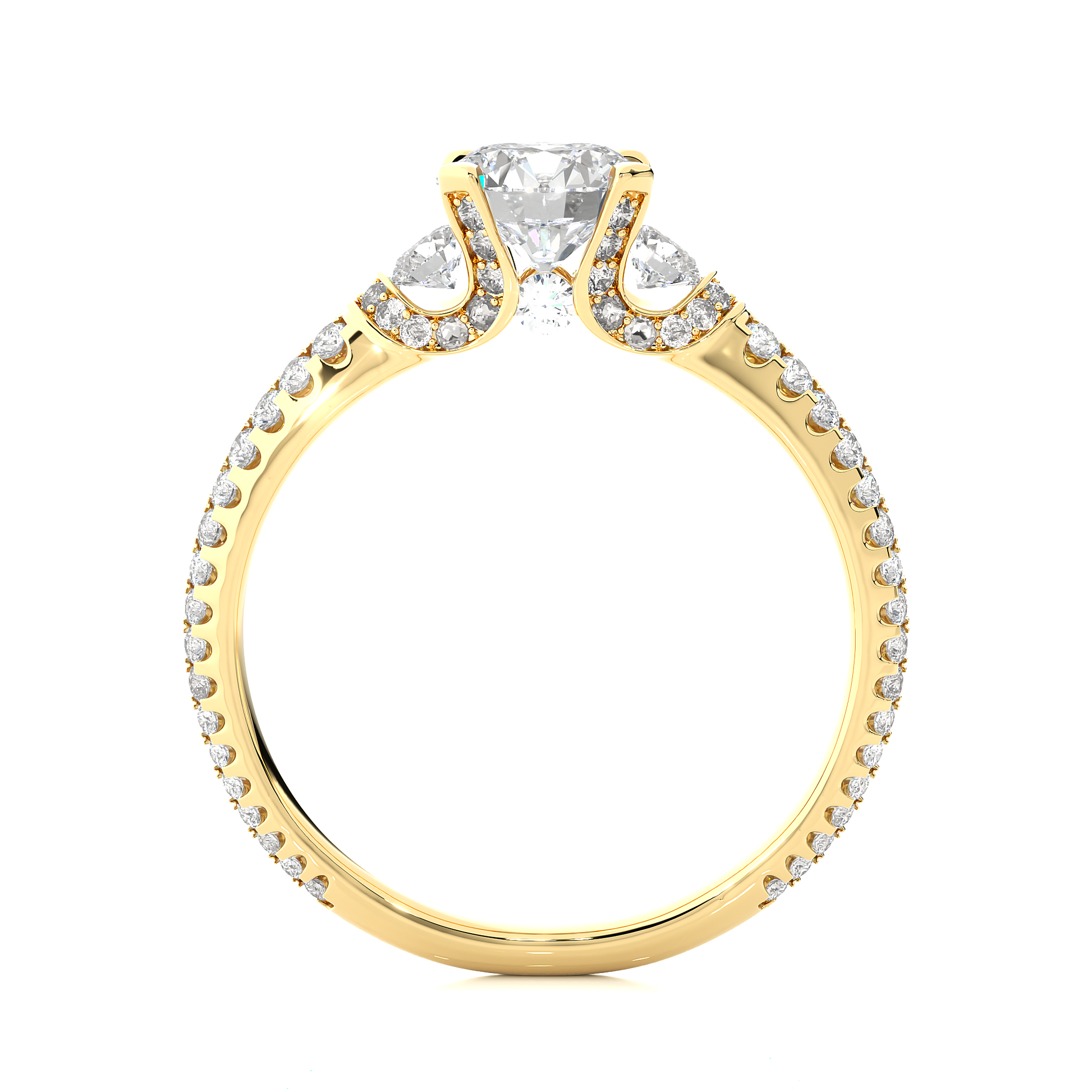 Mistara Round Diamond Ring - Espira Gems