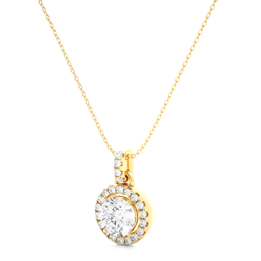 Montara Round Diamond Pendant - Espira Gems
