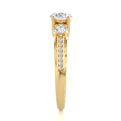 Dynastia Round Diamond Ring - Espira Fine Gems