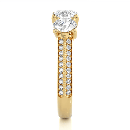 Crown Round Diamond Ring - Espira Fine Gems