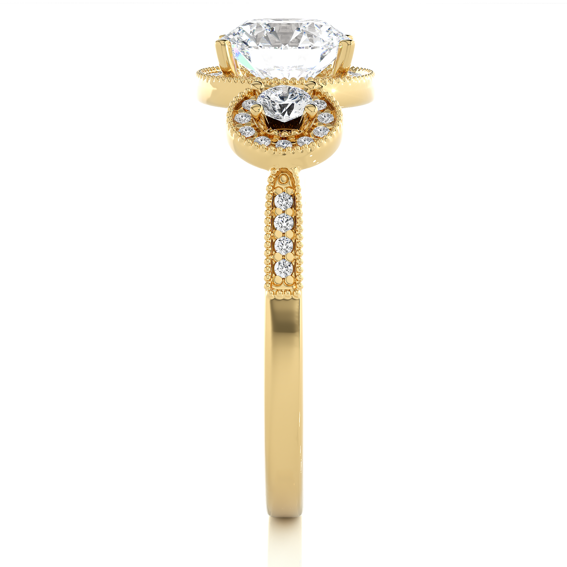 Thalassa Round Diamond Ring - Espira Gems