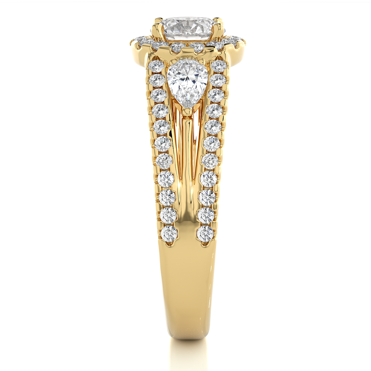 nimbus round diamond ring