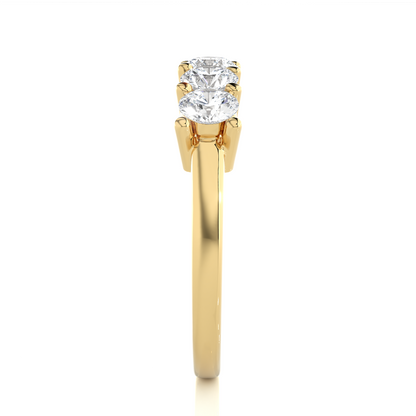 Lustre Five-Stone Diamond Ring - Espira Gems