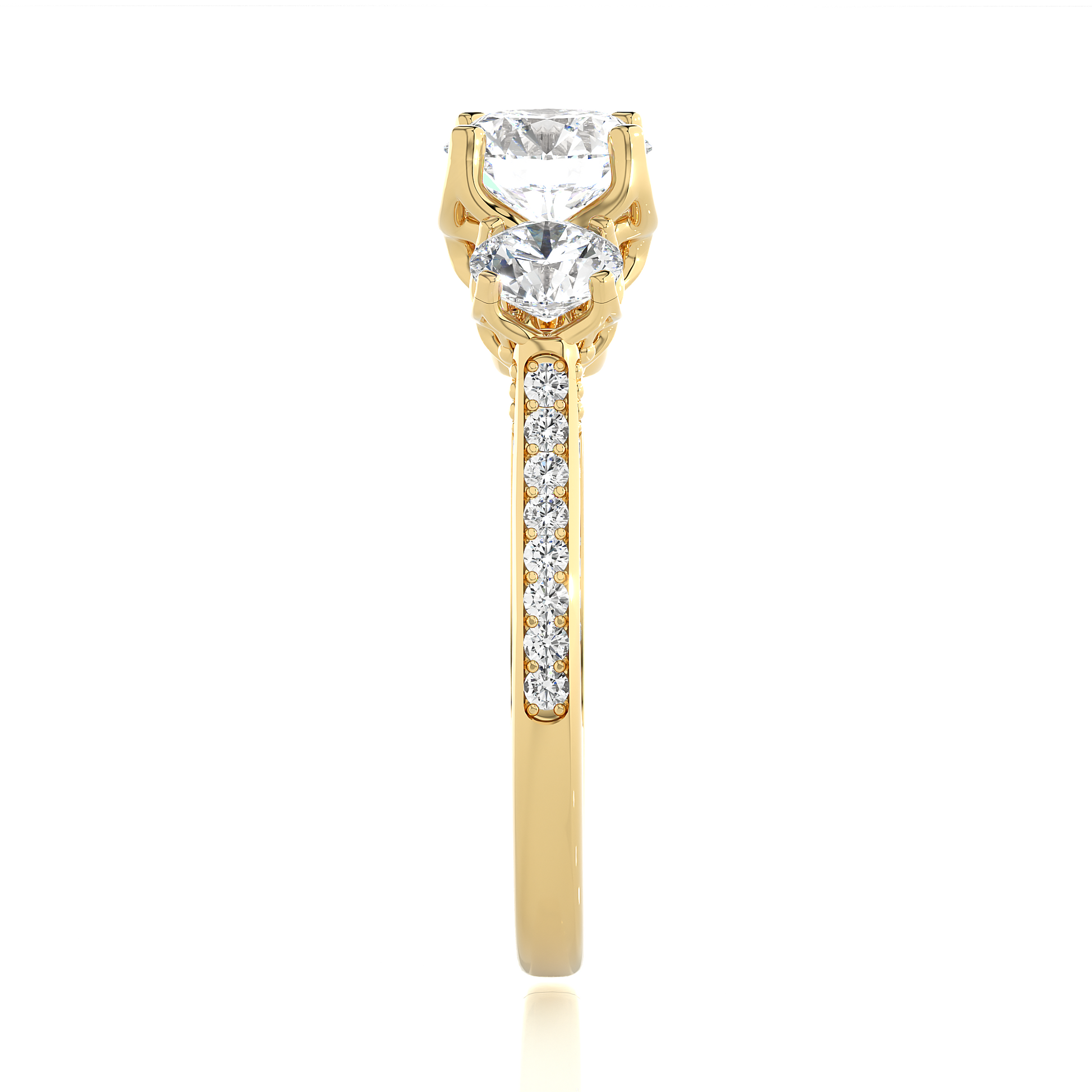 Heritage Glow Round Diamond Ring - Espira Gems