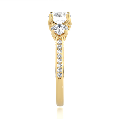 Heritage Glow Round Diamond Ring - Espira Gems