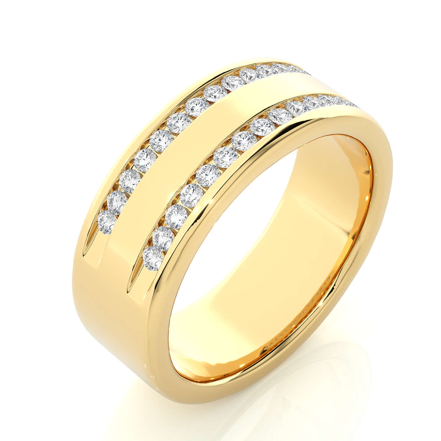 empire round diamond ring