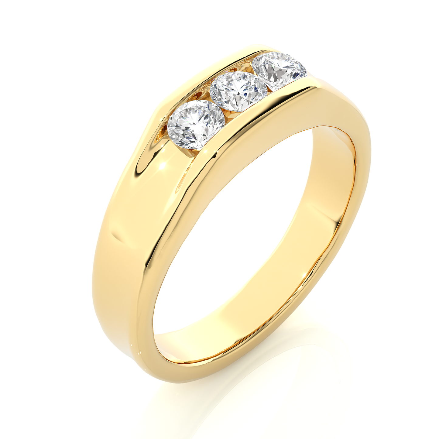roman round diamond ring