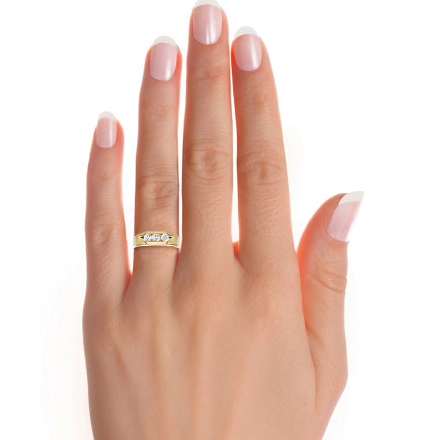 roman round diamond ring