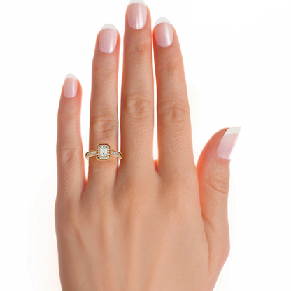 Victorian Emerald Diamond Ring - Espira Gems