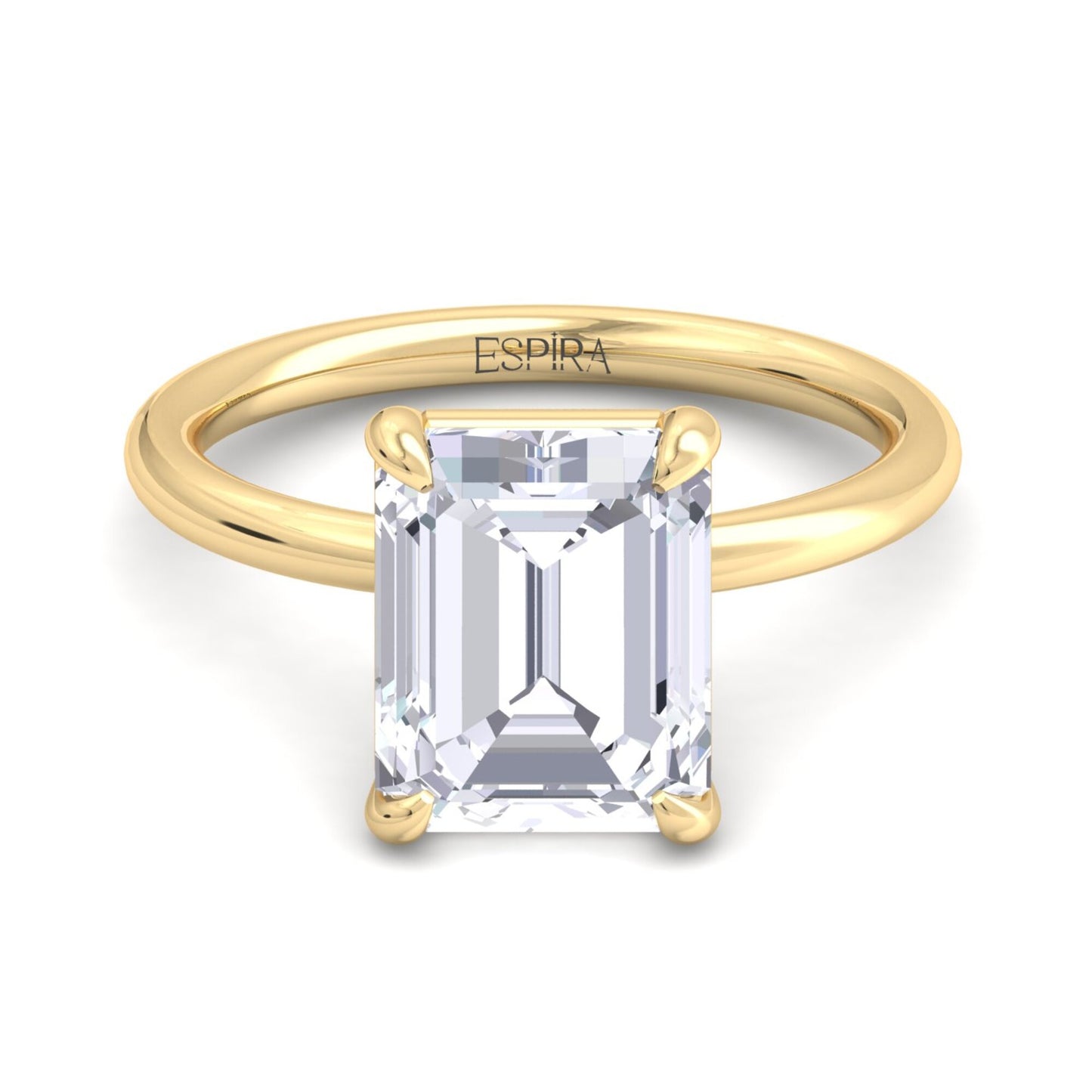 bague liberty avec diamant émeraude 4 carats