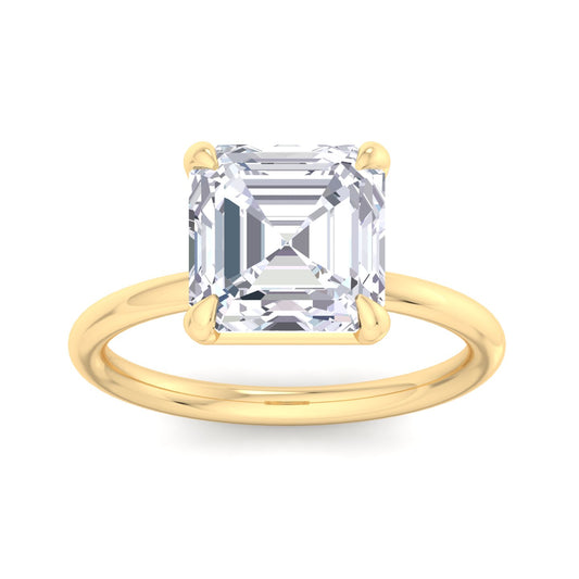 Bague Liberty avec diamant Asscher 4 carats