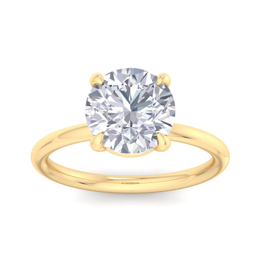 Bague Liberty en diamant rond de 3 carats