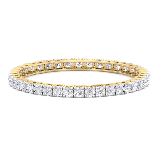 50 Pointer Round Cut Lab Grown Diamond Bangle
