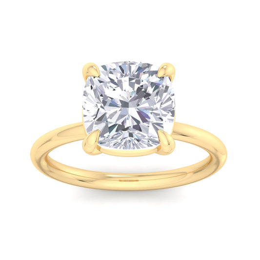 Bague Liberty en diamant coussin 4 carats