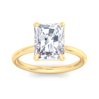 Bague Liberty avec diamant radiant de 4 carats