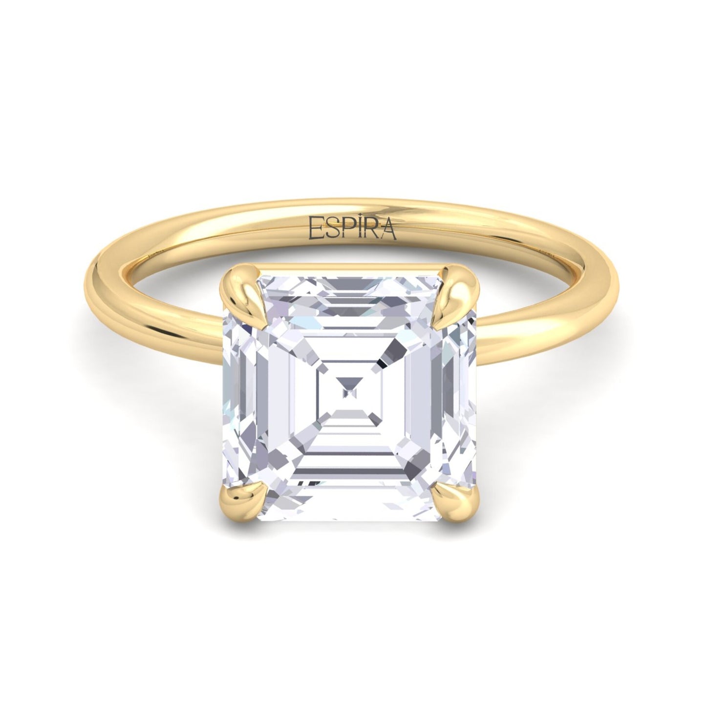 liberty 5 carat asscher diamond ring