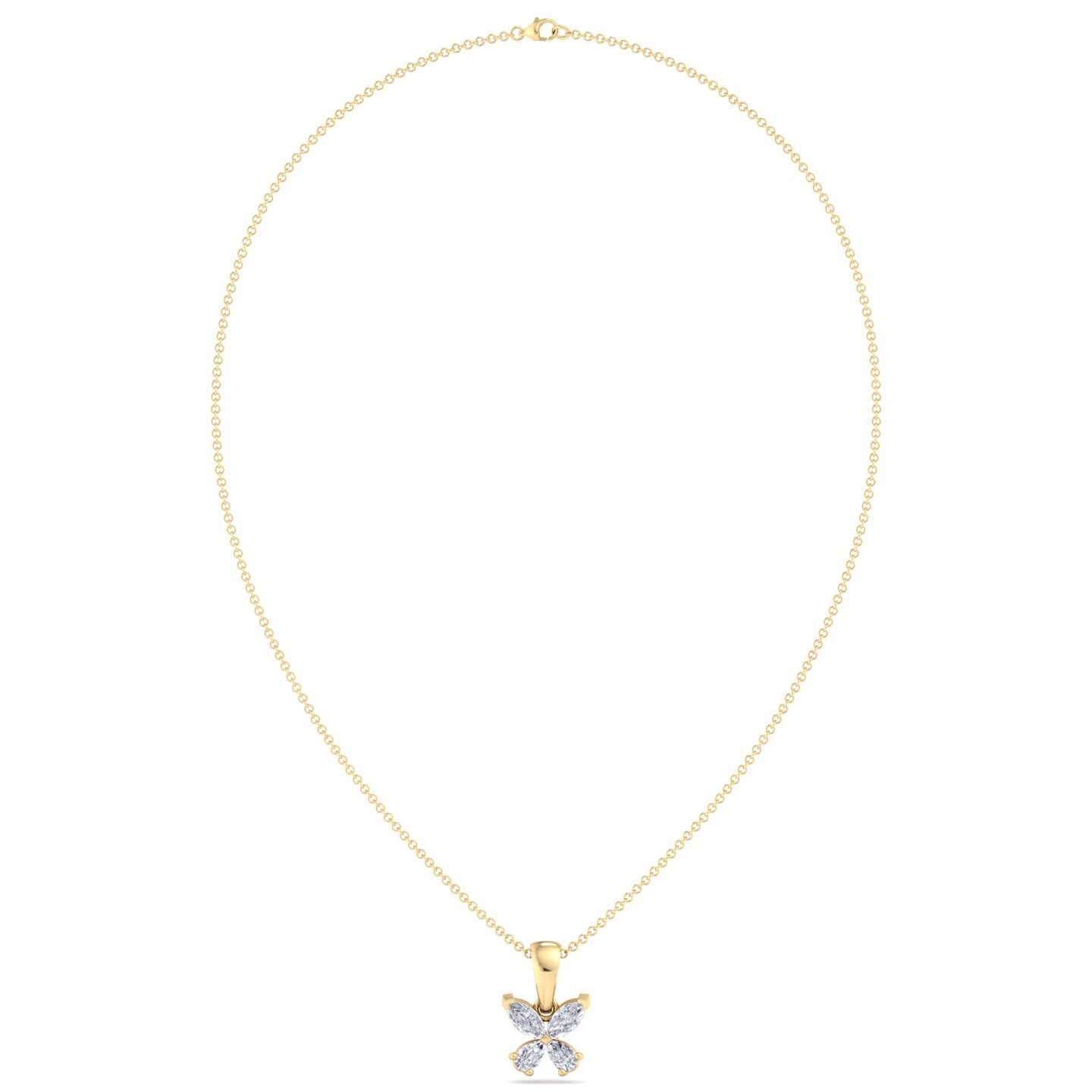 butterfly bloom diamond pendant (chain sold separately)