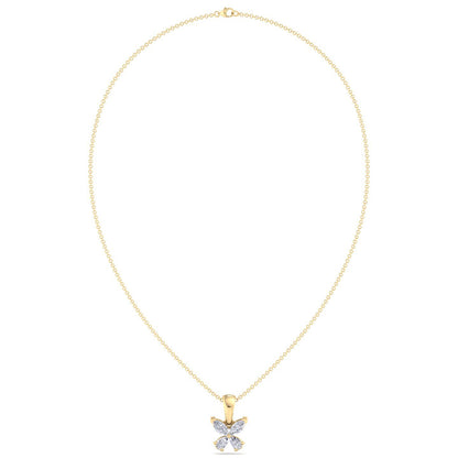 Butterfly Bloom Diamond Pendant (Chain Sold Separately)