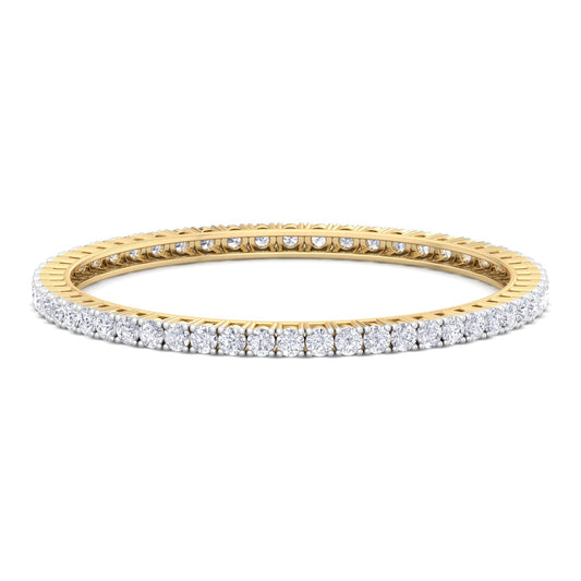 20 Pointer Round Cut Lab Grown Diamond Bangle