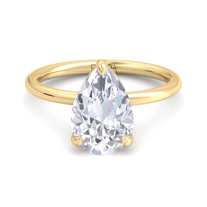 Bague Liberty en diamant poire de 3 carats
