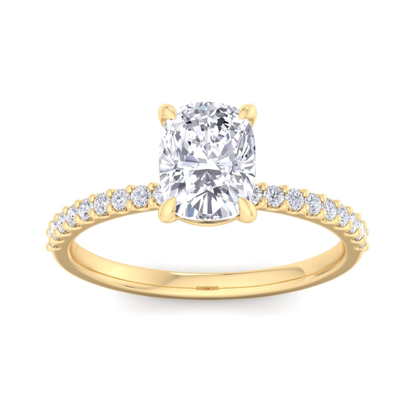 paradise cushion diamond ring