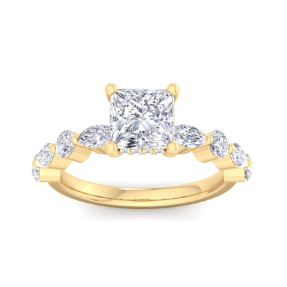 Florence Plus Princess Diamond Ring
