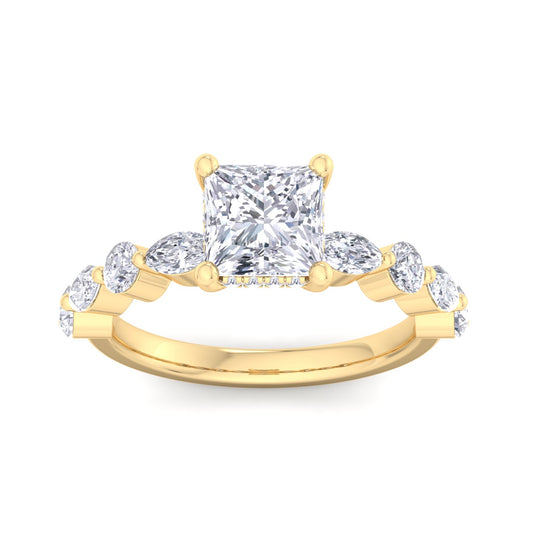 Florence Plus Princess Diamond Ring