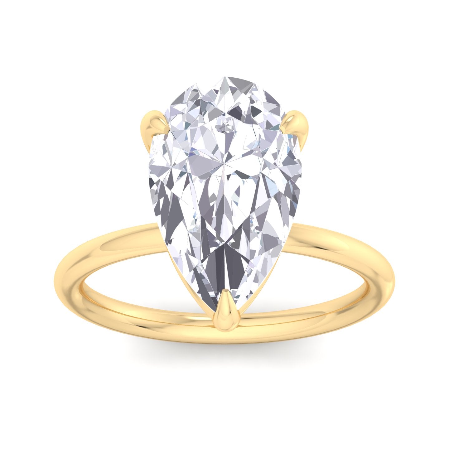 bague liberty en diamant poire 4 carats
