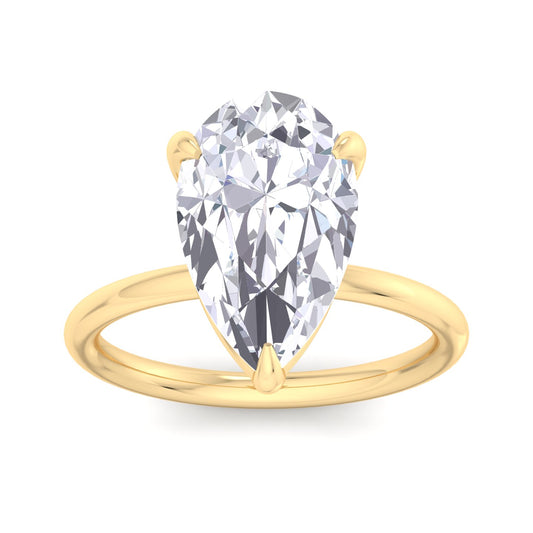 Bague Liberty en diamant poire 4 carats