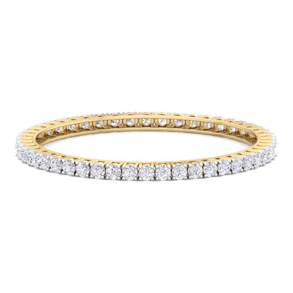 25 Pointer Round Cut Lab Grown Diamond Bangle