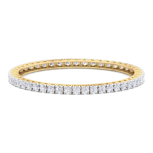 25 Pointer Round Cut Lab Grown Diamond Bangle