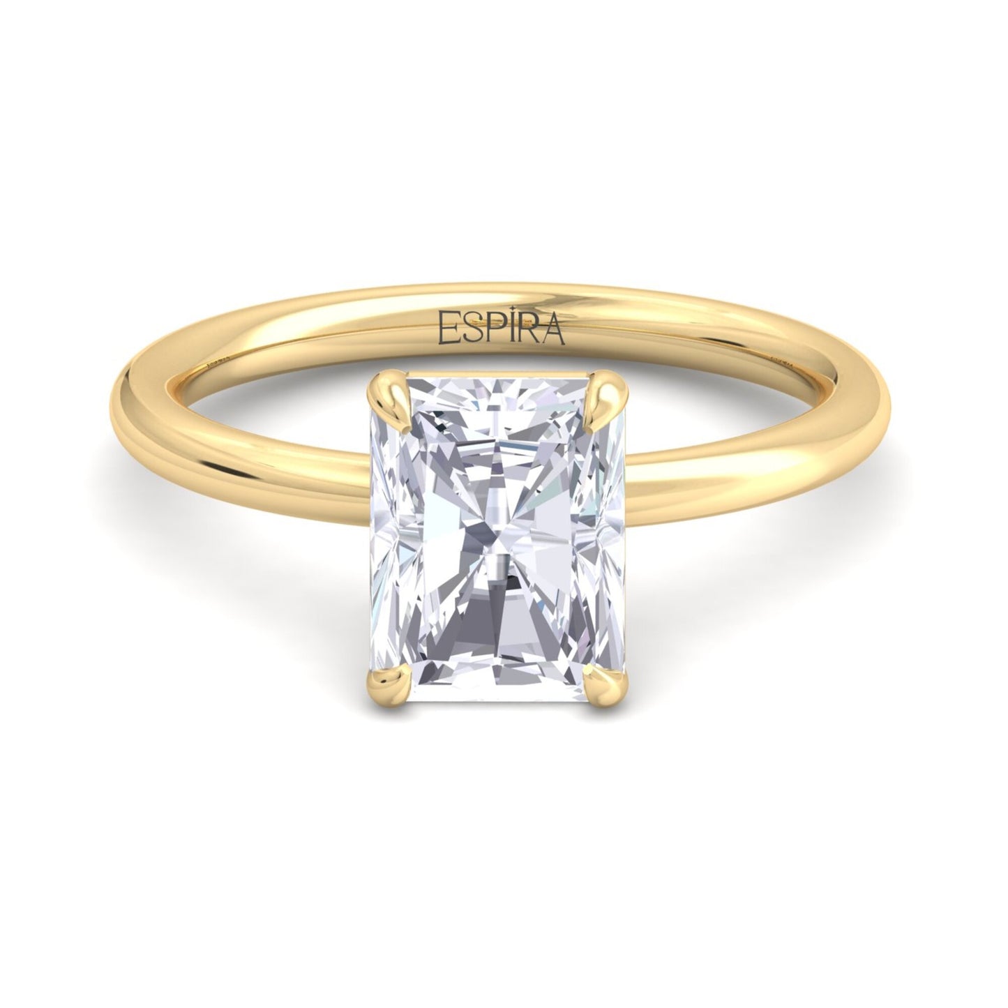 bague liberty avec diamant radiant de 2 carats