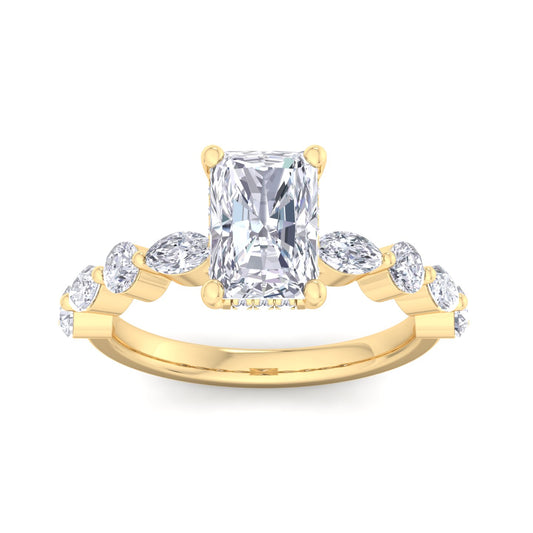 Florence Plus Radiant Diamond Ring