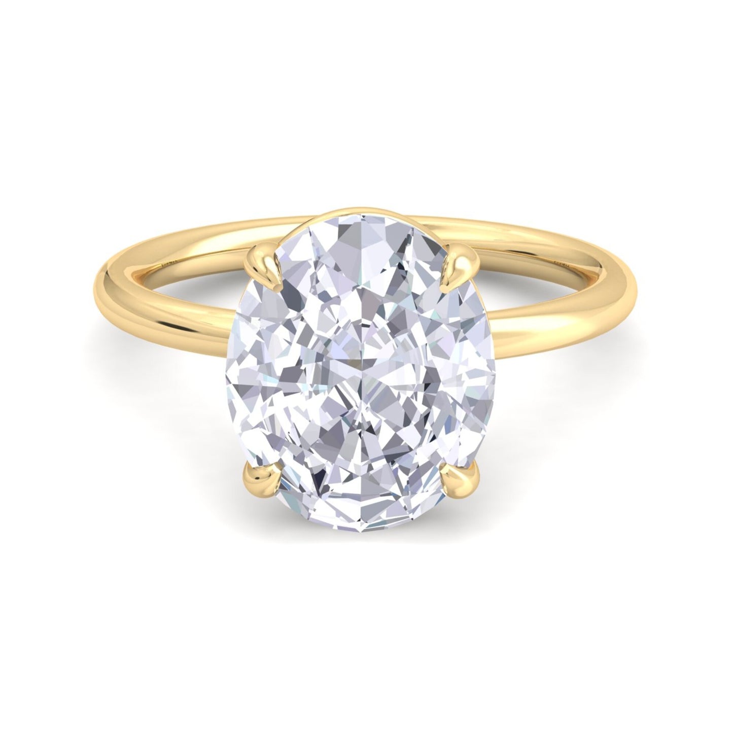bague liberty avec diamant ovale de 4 carats