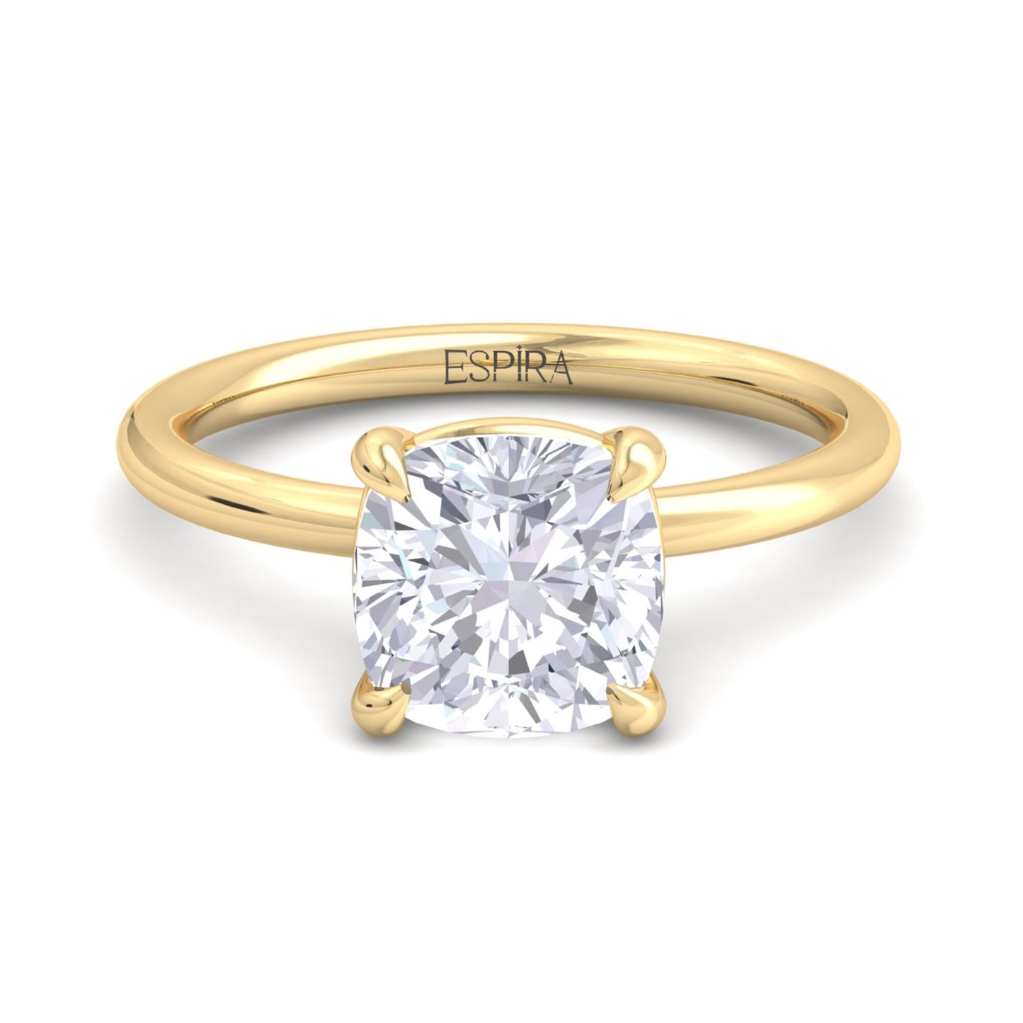 bague liberty avec diamant coussin de 3 carats