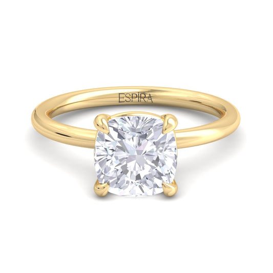 Bague Liberty avec diamant coussin de 3 carats